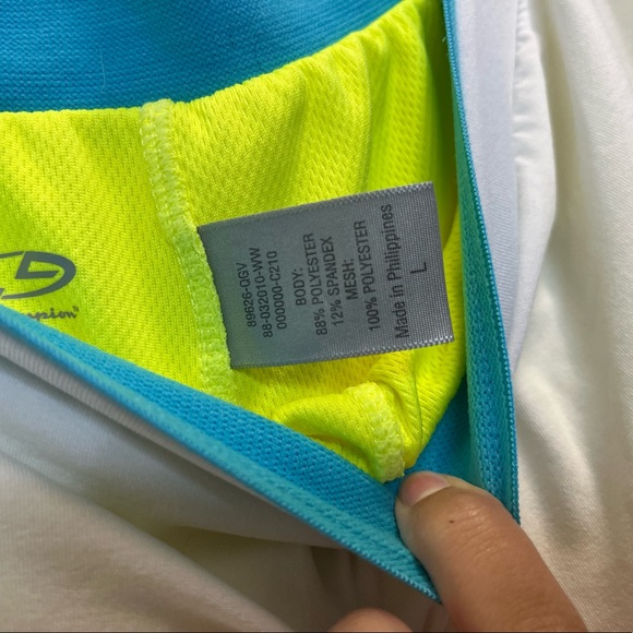 Champion Mini White Sports Skirt lined with Shorts Size Youth Large - Picture 6 of 6